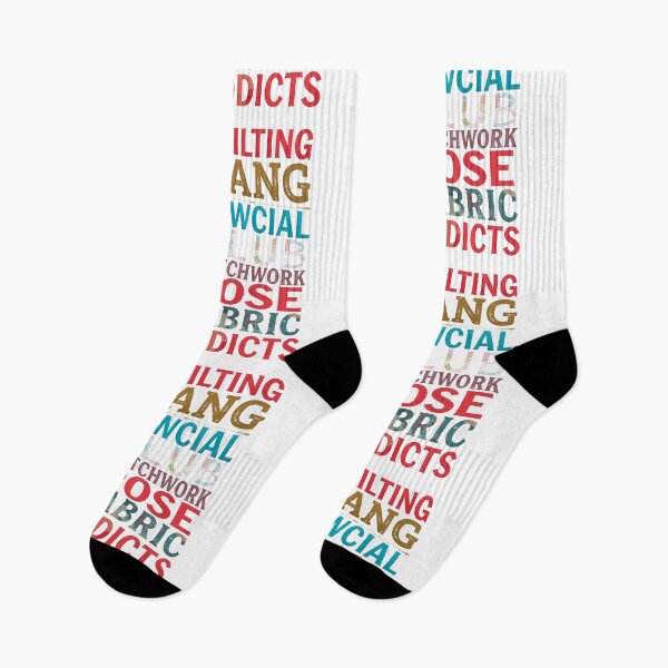 Item preview, Quilting Gang Typography Collage | Colorful Sewing Quotes designed and sold by Twenty2Creative.