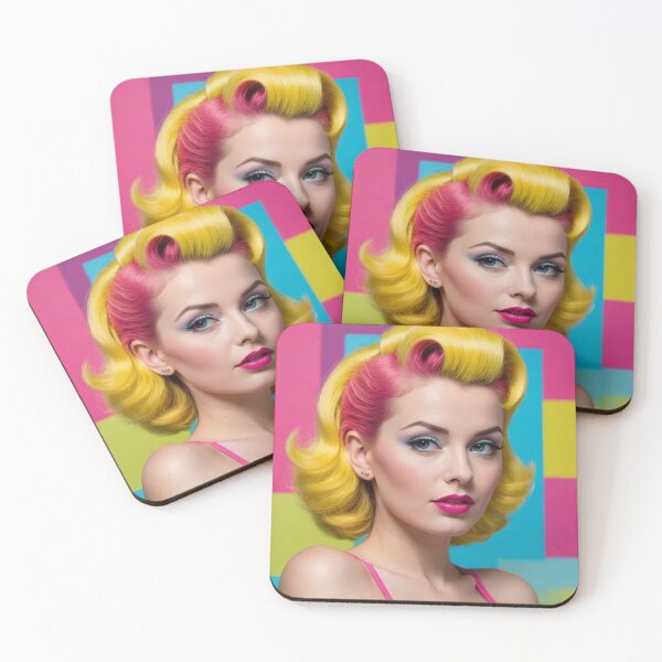 Item preview, Pop Art Pin Up Girl Portrait | 1940s Pinup Art designed and sold by MissSaylor.