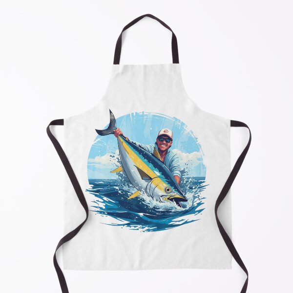 Item preview, Epic Yellowfin Tuna Catch - Sport Fishing Vector Art designed and sold by Asmabella.