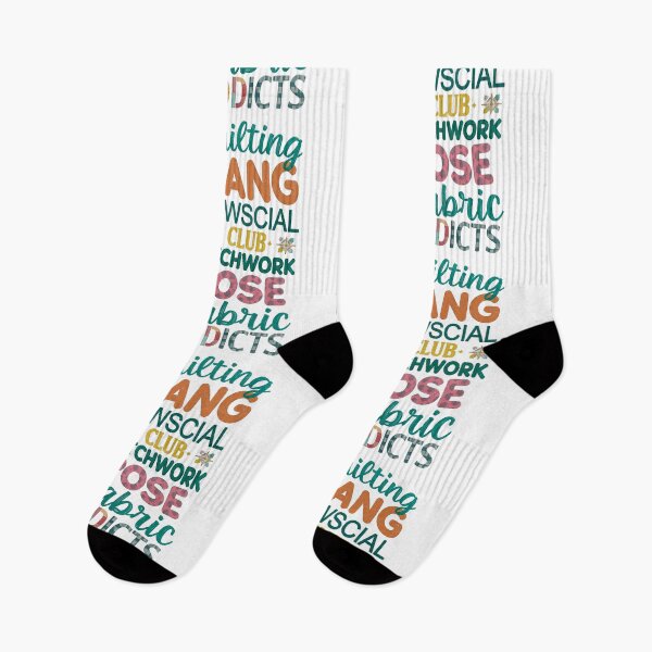 Item preview, Quilting Gang Typography Collage | Colorful Sewing Quotes designed and sold by Twenty2Creative.