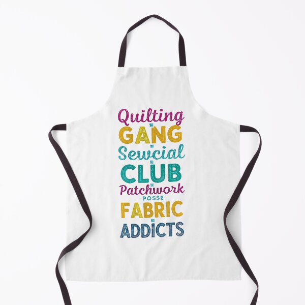 Item preview, Quilting Gang Typography Collage | Colorful Sewing Quotes designed and sold by Twenty2Creative.