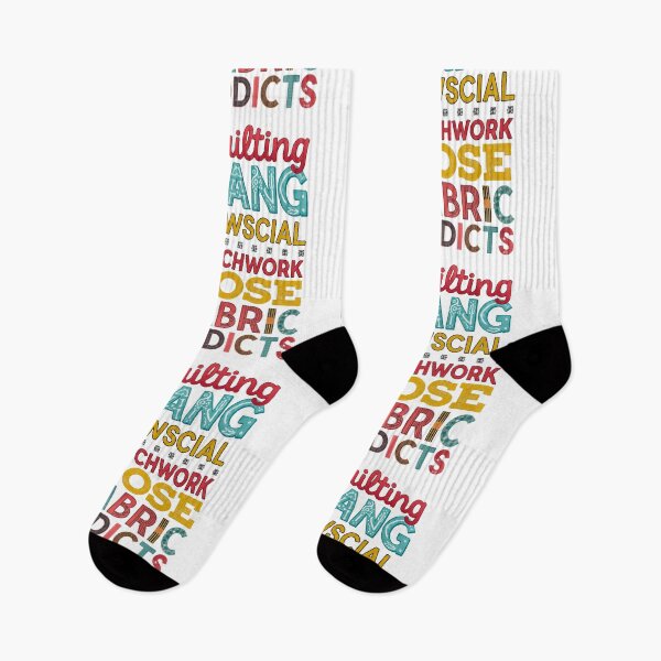 Item preview, Quilting Gang Typography Collage | Colorful Sewing Quotes designed and sold by Twenty2Creative.