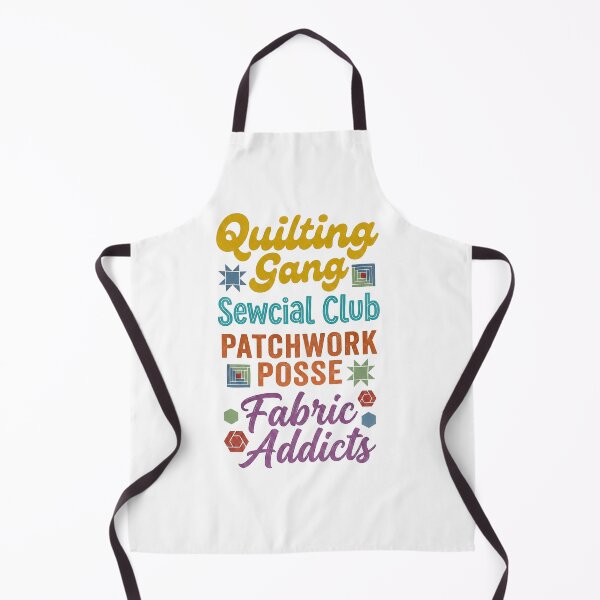 Item preview, Quilting Gang Typography Collage | Colorful Sewing Quotes designed and sold by Twenty2Creative.