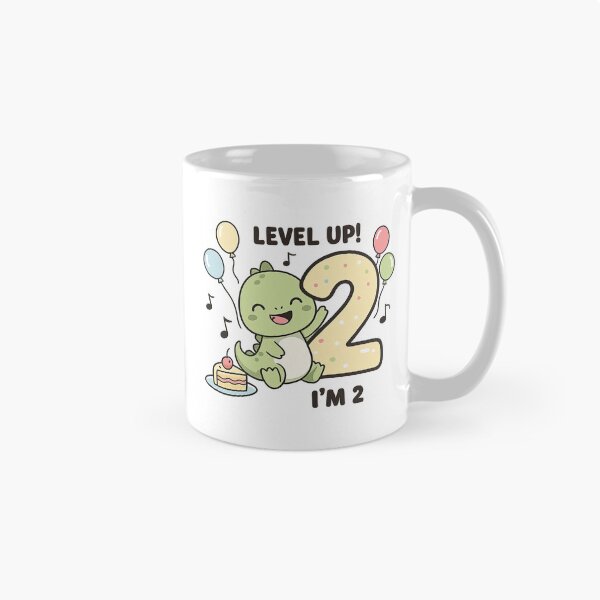 Item preview, Level Up I’m 2 Cute Dinosaur Birthday Design  2nd Birthday Dino Party Shirt  Toddler Turning Two Gift designed and sold by MeeraArts&Crafts.