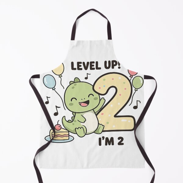 Item preview, Level Up I’m 2 Cute Dinosaur Birthday Design 2nd Birthday Dino Party Shirt Toddler Turning Two Gift designed and sold by MeeraArts&Crafts.