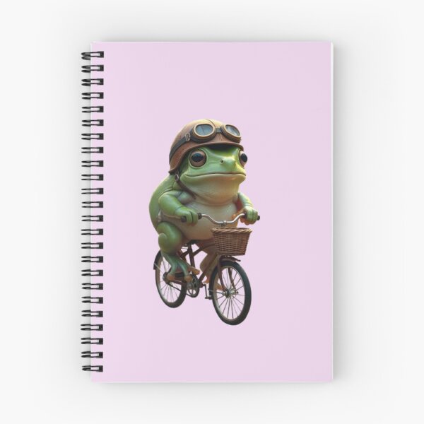 Item preview, Adventurous Frog on Bicycle – Whimsical Rider designed and sold by zohocreations.