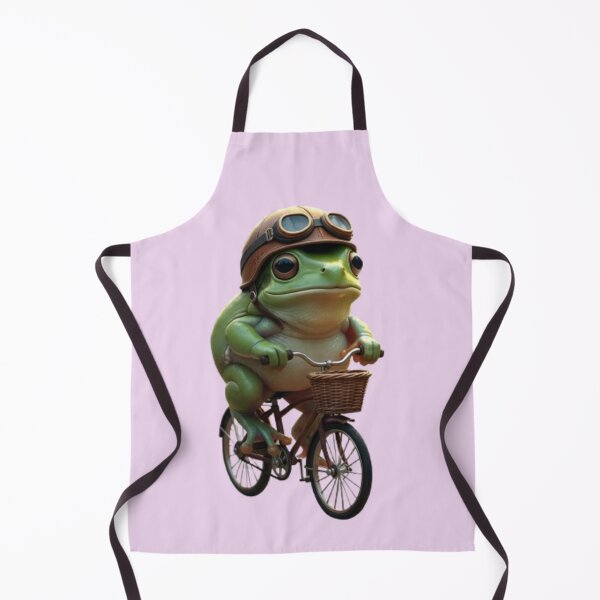 Item preview, Adventurous Frog on Bicycle – Whimsical Rider designed and sold by zohocreations.