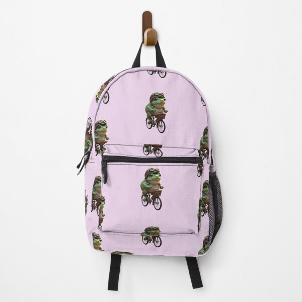 Item preview, Adventurous Frog on Bicycle – Whimsical Rider designed and sold by zohocreations.