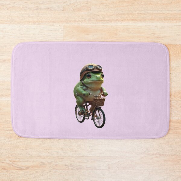 Item preview, Adventurous Frog on Bicycle – Whimsical Rider designed and sold by zohocreations.