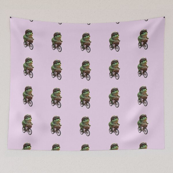 Item preview, Adventurous Frog on Bicycle – Whimsical Rider designed and sold by zohocreations.