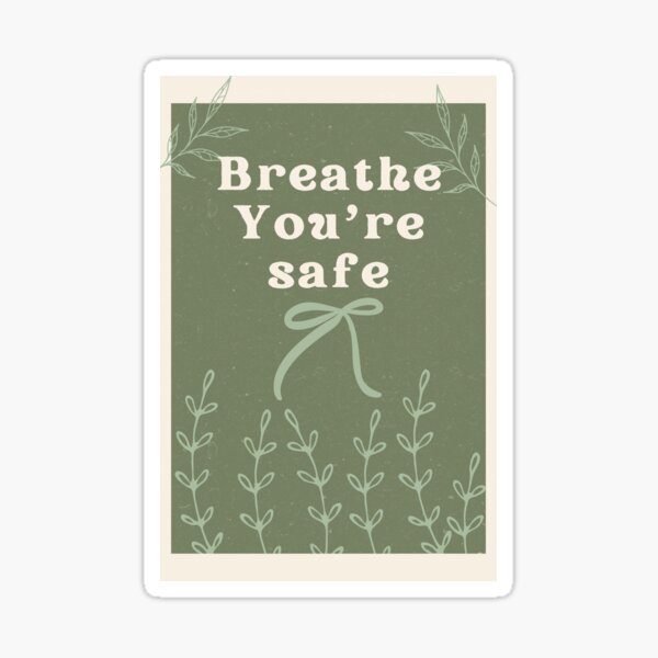 Item preview, Breathe you're safe designed and sold by aliceworks.