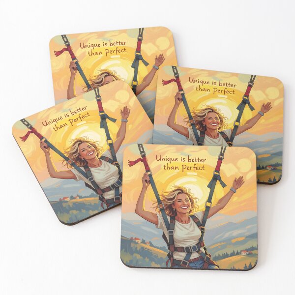 Item preview, Being unique is better than being perfect - Mid age woman bungee jumping designed and sold by Ponted.