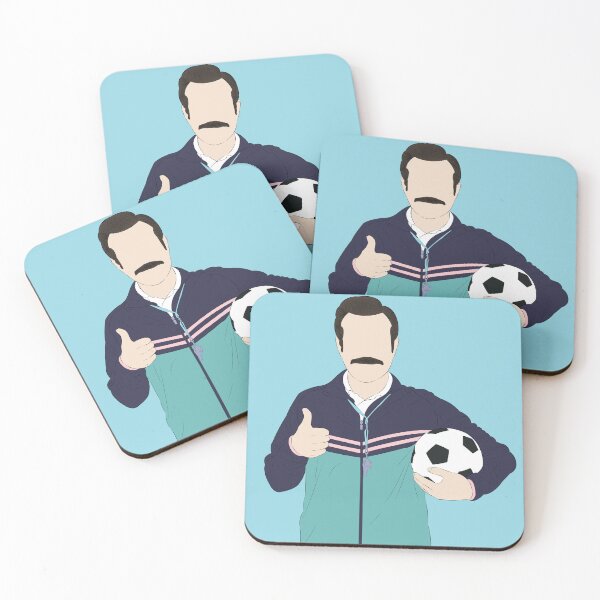 Artikelvorschau, Fan-Kunstporträt von Coach Ted Lasso entworfen und verkauft von Still Silhouette.
