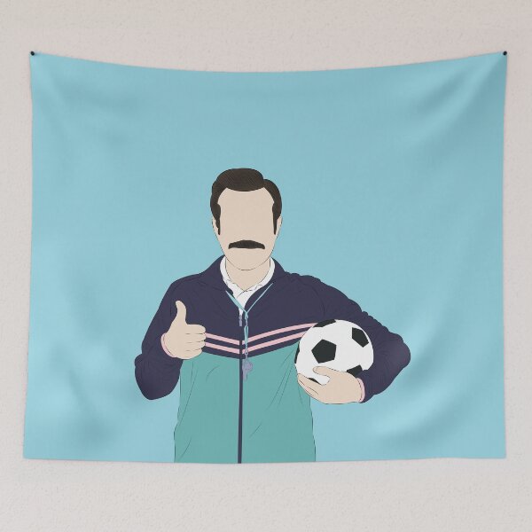 Artikelvorschau, Fan-Kunstporträt von Coach Ted Lasso entworfen und verkauft von Still Silhouette.