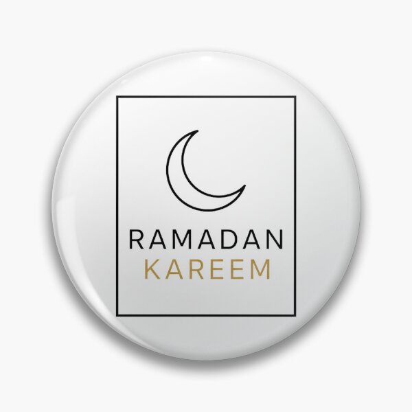Item preview, Ramadan Kareem Minimal Crescent Moon Islamic Art | Elegant Black Gold Design designed and sold by mbmstores.