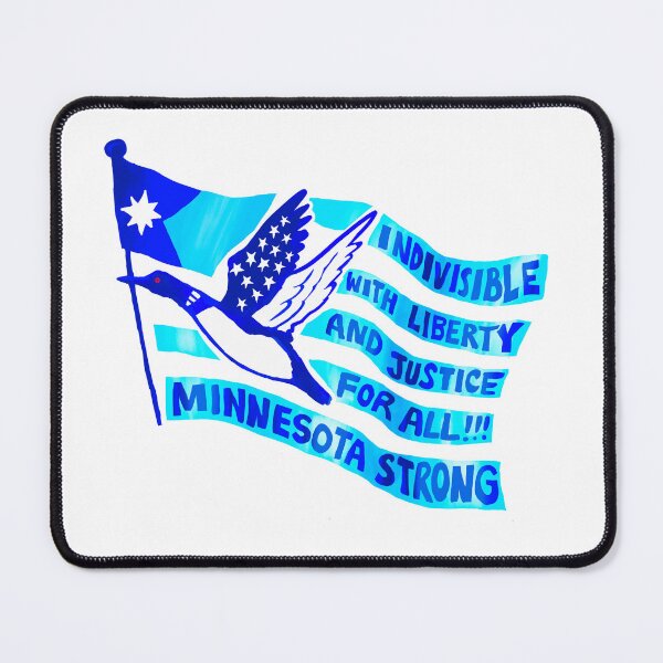 Item preview, Indivisible with Liberty and Justice For All Minnesota Strong designed and sold by Bonnie Bee’s Minnesota Strong Shop.