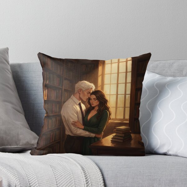 Item preview, Golden Hour Embrace in the Library designed and sold by AbstractAuraArt.
