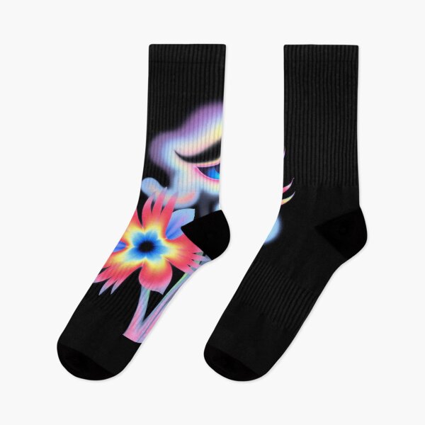 Item preview, Psychedelic glowing flowers with eyes designed and sold by Mike Kiev art.