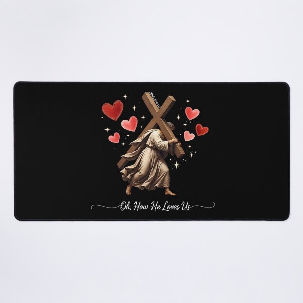 Item preview, Valentines Christian Jesus God Lover Oh How He Loves Us designed and sold by OlakunleOloroz.