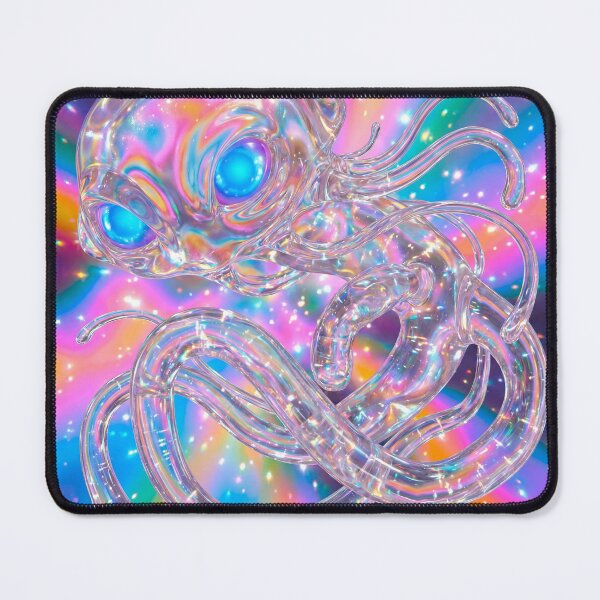 Item preview, Shimmering Galactic Octopod with Neon Blue Eyes designed and sold by maboroshilab.