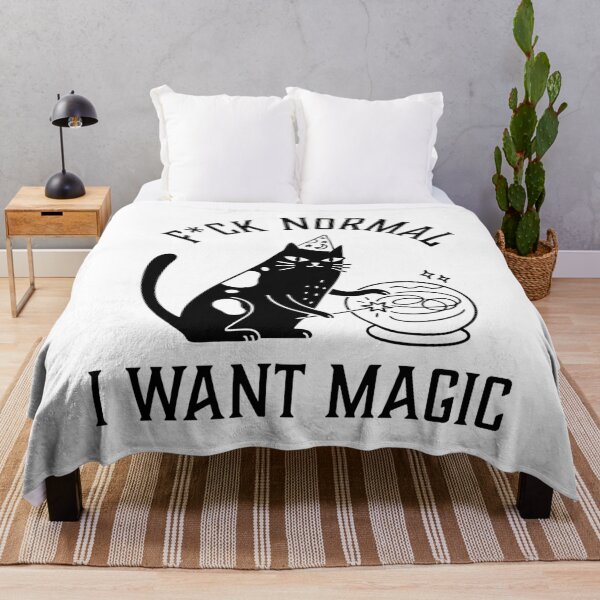 Item preview, Fuck Normal I Want Magic Magician Cat designed and sold by CreareAT.