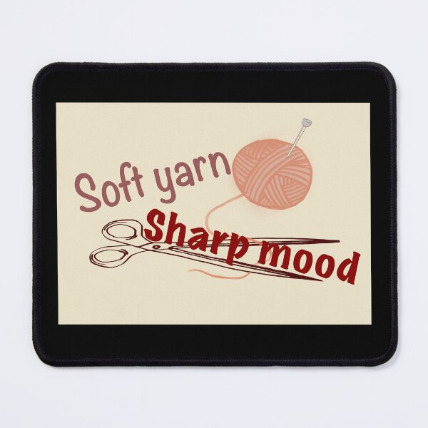 Item preview, Soft Yarn, Sharp Mood – Knitting with Attitude designed and sold by ArtyWares.