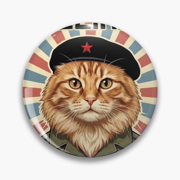 Item preview, cute cat on a revolution poster of che guevara designed and sold by Berlin-D-Prs.