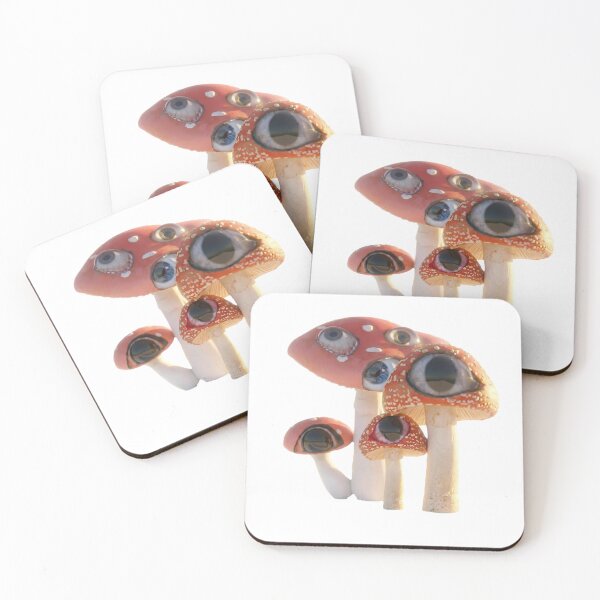 Item preview, Surreal Mushroom Colony with Human Eyes designed and sold by NostalgiaOS.