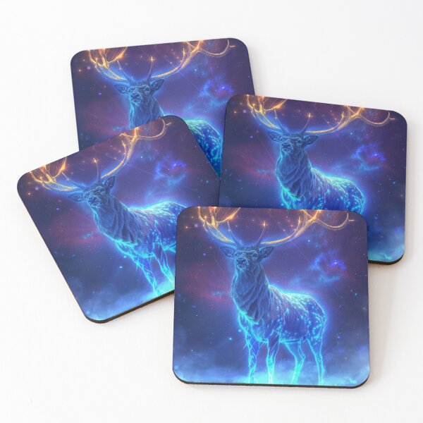 Item preview, Stag Misty Cosmic Art designed and sold by QuantumDrift.