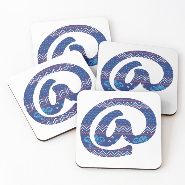 Item preview, Yarn pattern number in “@” of English alphabet on white background designed and sold by WP-7824.