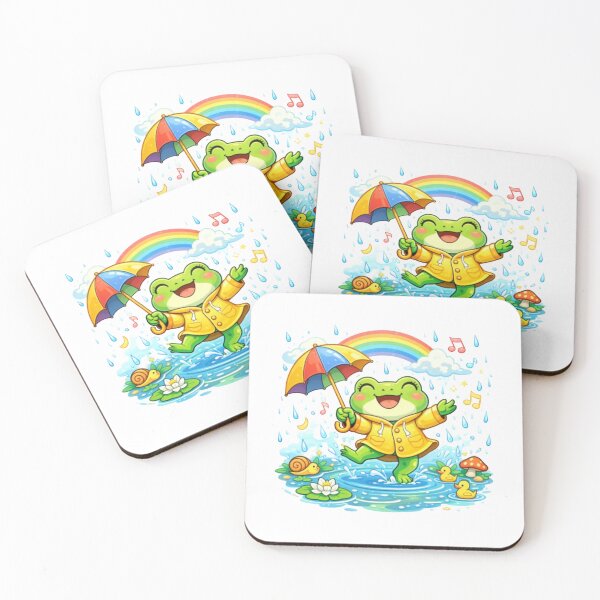 Item preview, Dancing frog in the rain designed and sold by FroggyOnly.