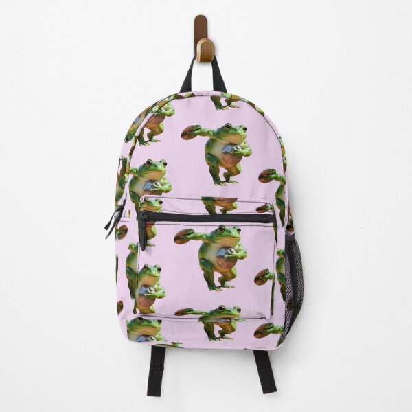 Item preview, Whimsical Frog Disc Golfer Athlete Sporty Disc Sports Animal Art designed and sold by zohocreations.
