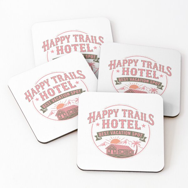 Item preview, Happy trails hotel, best vacation spot, no background, fun designed and sold by wizard-work.