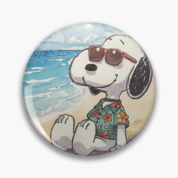 Item preview, Chilled Beach Dog - Retro Summer Vacation Watercolor designed and sold by Asmabella.
