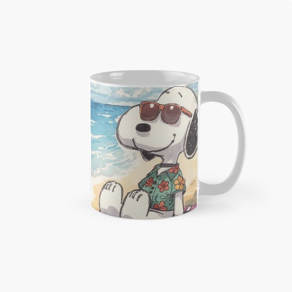 Item preview, Chilled Beach Dog - Retro Summer Vacation Watercolor designed and sold by Asmabella.