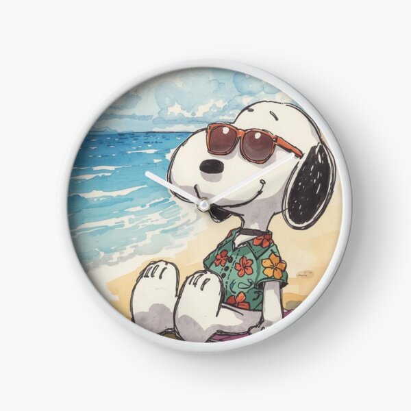 Item preview, Chilled Beach Dog - Retro Summer Vacation Watercolor designed and sold by Asmabella.