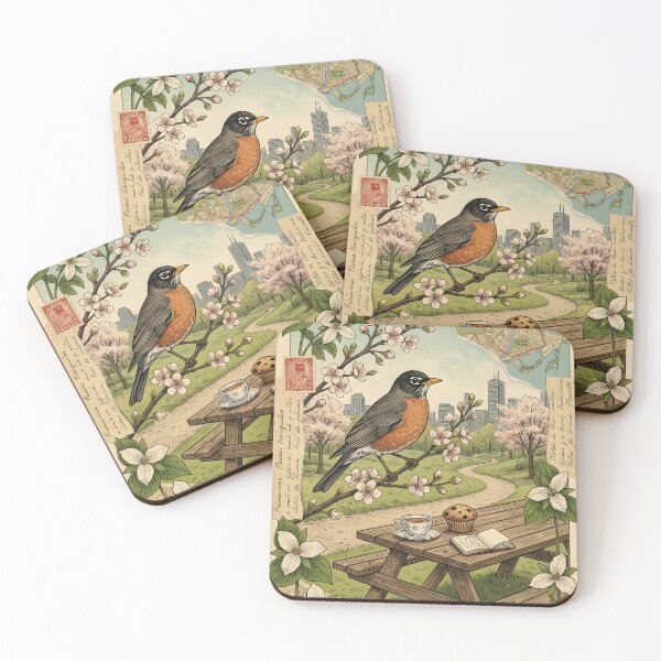 Item preview, Copia de Autumn coffee beside squirrel at High Park designed and sold by CoffeeinBloom.