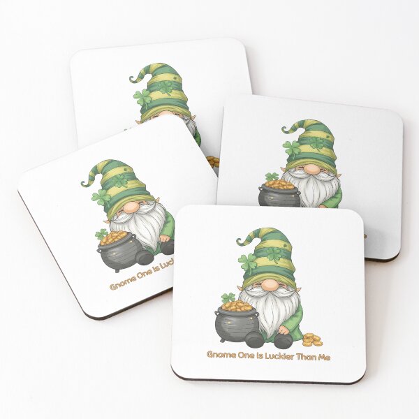 Item preview, St. Patrick’s Day Gnome with Pot of Gold – Cute Lucky Gnome Design designed and sold by AnburDesigns.
