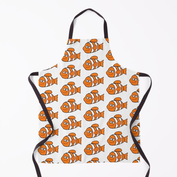 Item preview, A bright drawing of a clownfish in a children's style designed and sold by VitSArt.