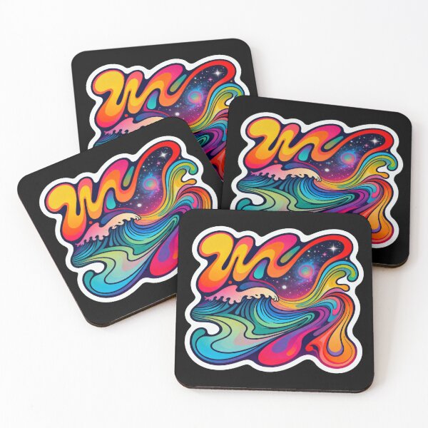 Item preview, Cosmic Pop Wave – Colorful Abstract Street Art Urban Illustration designed and sold by PLUSHIWORLDtm.
