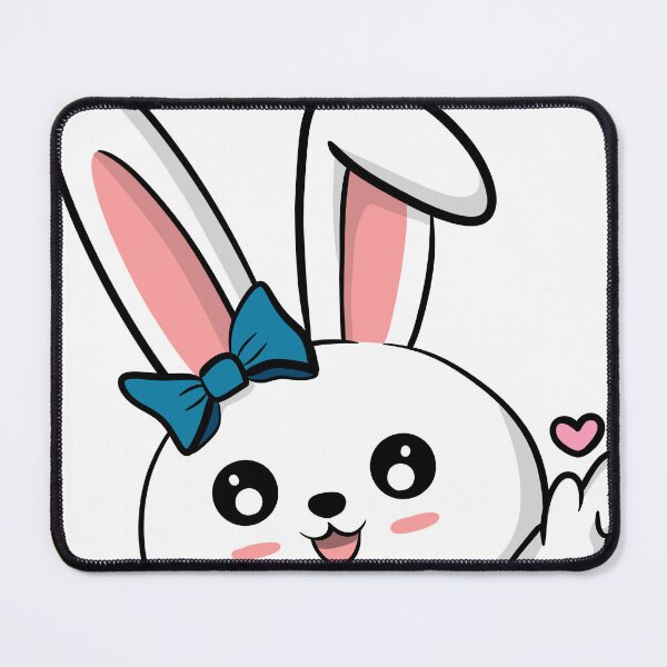 Item preview, "Saranghae Bunny" - Cute Kawaii Finger Heart Rabbit designed and sold by LYAN-STORE.