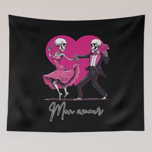 Item preview, skull- mon amour designed and sold by wildforcedesign.