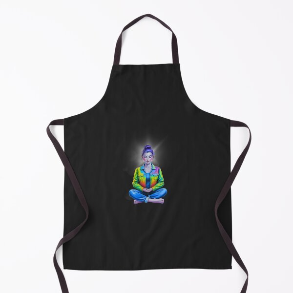 Item preview, Mindful Zen Yoga Girl Rainbow Meditation Aesthetic Art designed and sold by Wonder Pixel Studio.
