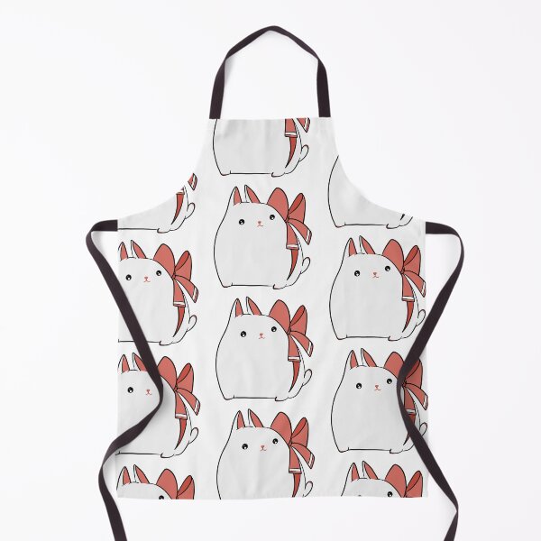 Item preview, "Red Bow Kawaii Kitty" - Cute Mochi Cat designed and sold by LYAN-STORE.