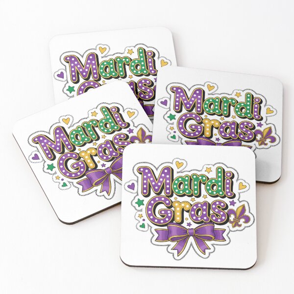 Item preview, Mardi Gras Coquette Bow, Mardi Gras, Mardi Gras, Happy Mardi Gras, Dalmatian Dots designed and sold by DesignDenDo ⭐⭐⭐⭐⭐.