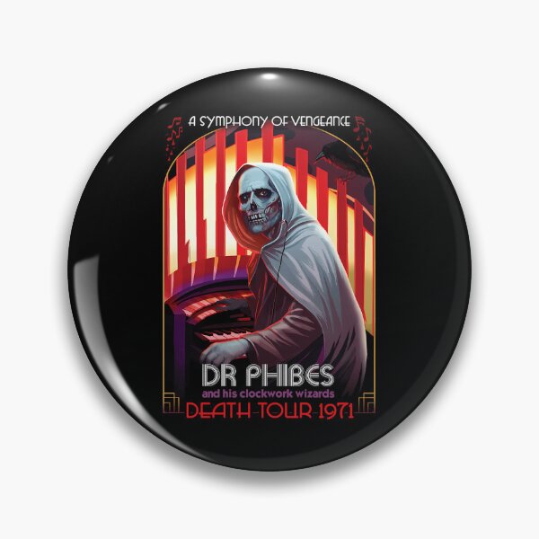 Artikelvorschau, Dr. Phibes Symphony Of Vengeance Tour 1971 entworfen und verkauft von Trevor Odhiambo.