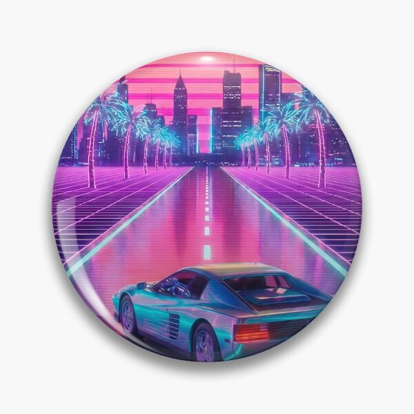 Item preview, Neon Sunset Drive - 80s Outrun Racer designed and sold by powersunlight.