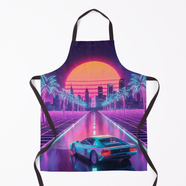 Item preview, Neon Sunset Drive - 80s Outrun Racer designed and sold by powersunlight.