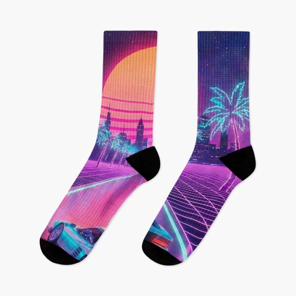 Item preview, Neon Sunset Drive - 80s Outrun Racer designed and sold by powersunlight.