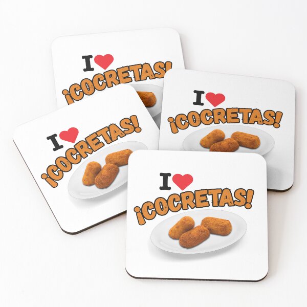 Item preview, I LOVE COCRETAS. And also croquettes and cloquetas. designed and sold by GatoLoiro.